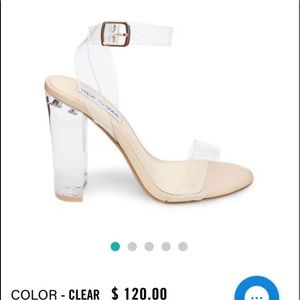 Steve Madden Clear Heels Size 6.5